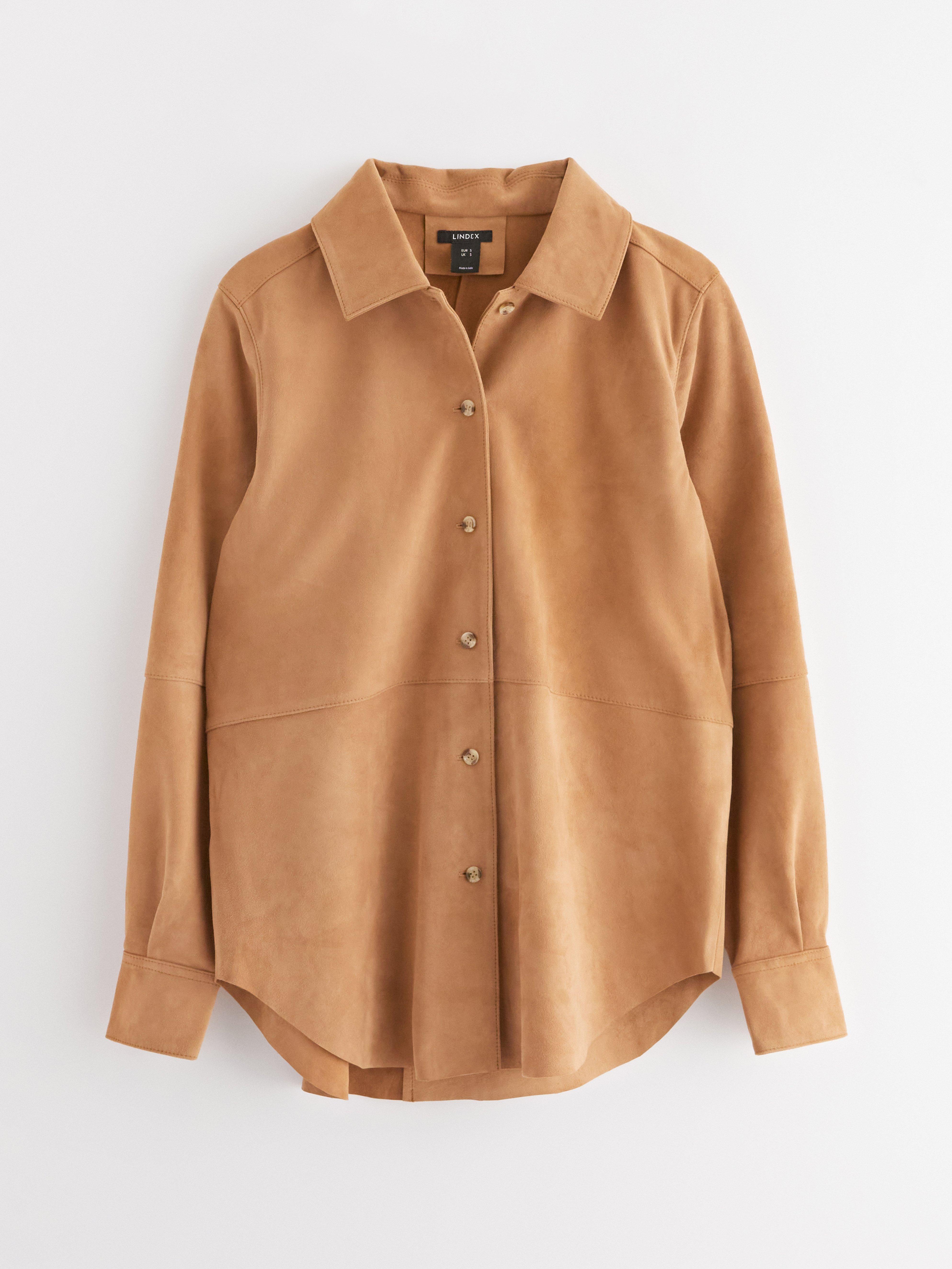 Camisa de ante beige