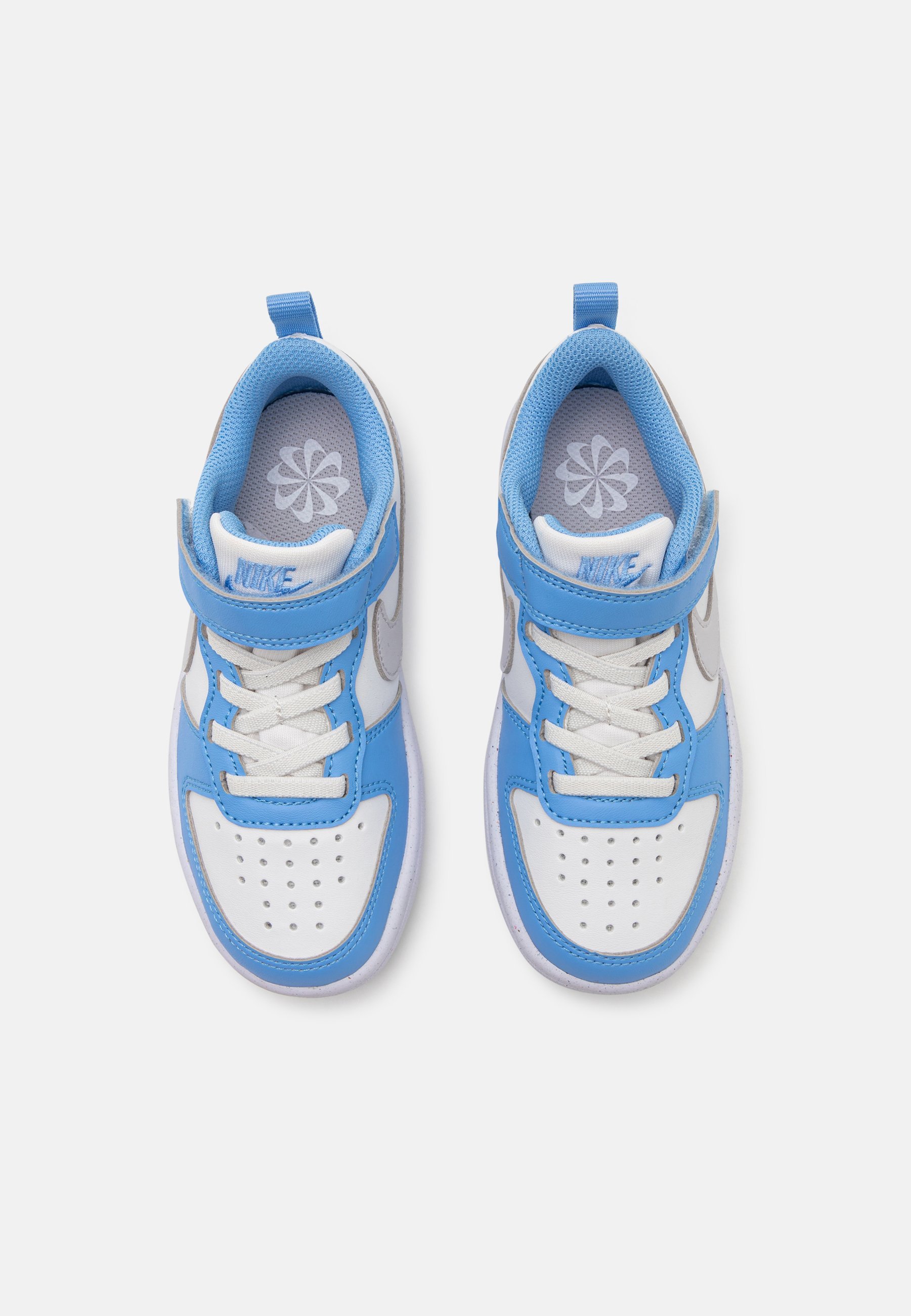 Nike Sportswear COURT BOROUGH - Buty sportowe - Summit White/Vast Grey/Cobalt Pulse/White