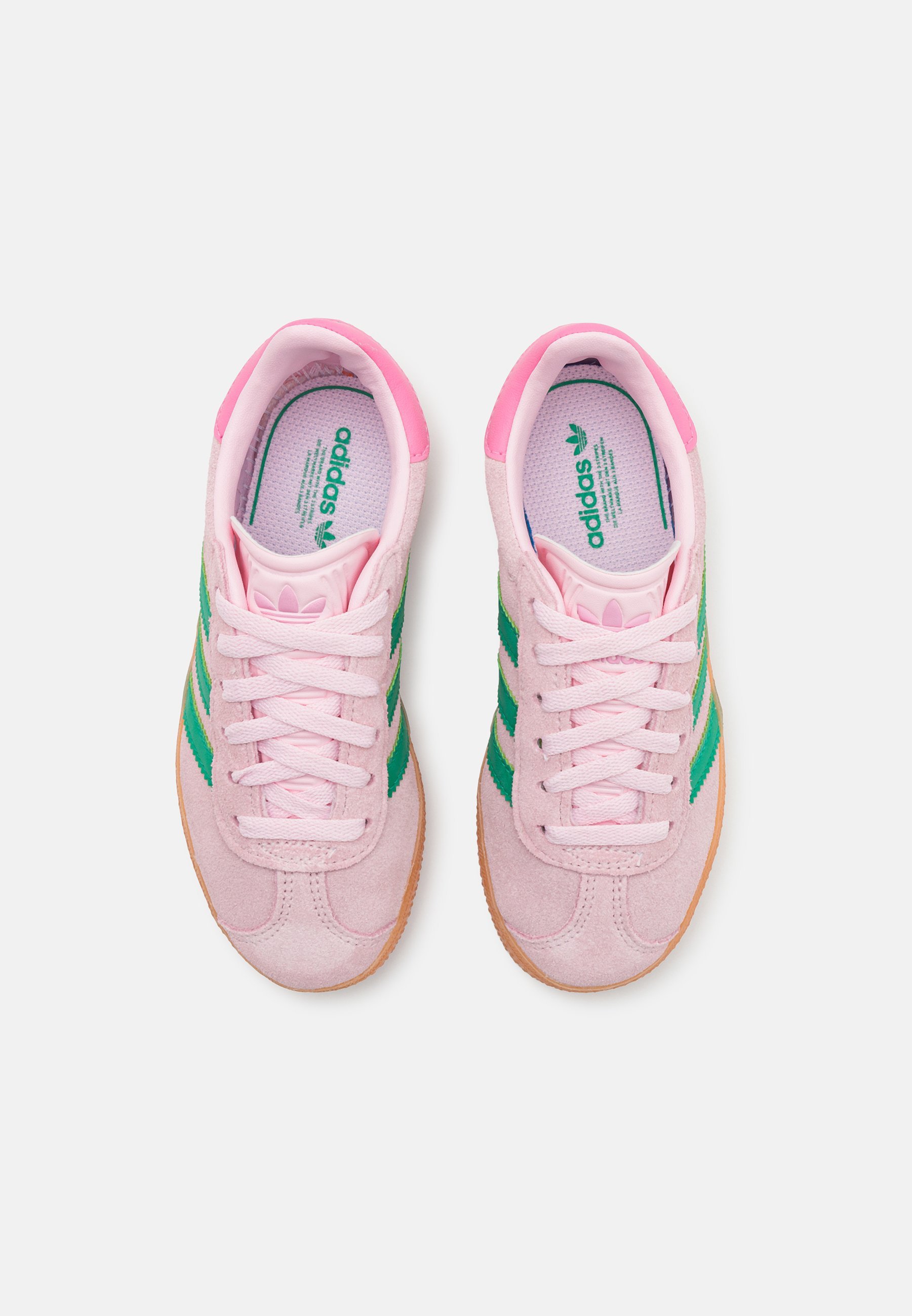 adidas Originals GAZELLE ENFANTS - Baskets - rose clair/vert court/rose bonheur