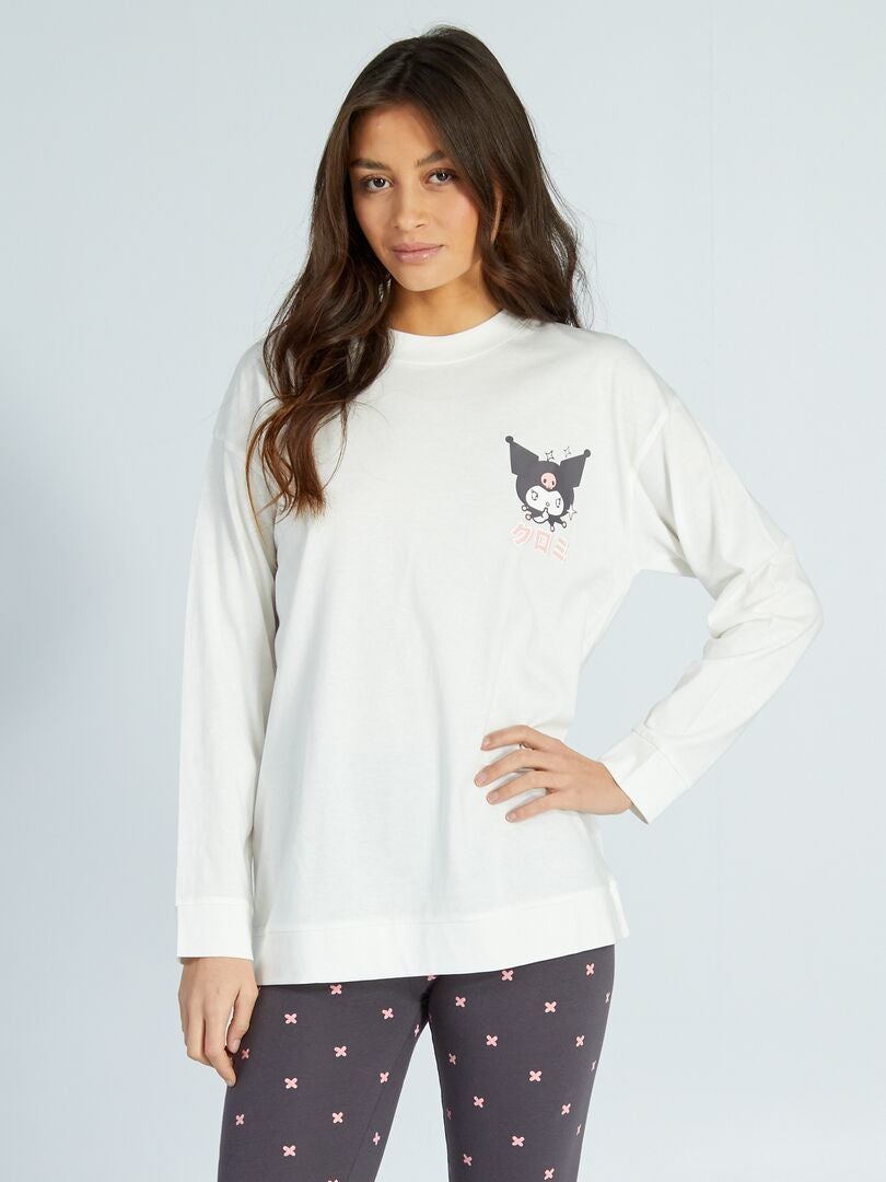 Hello Kitty 2-delige pyjamaset - wit