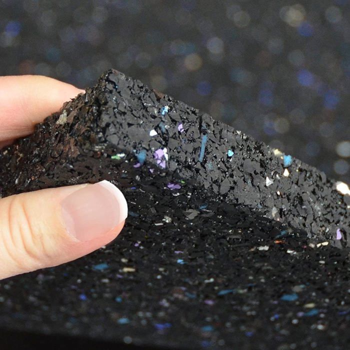Alfombrilla antivibración de 60 x 60 cm, 1 cm de grosor, baldosa antivibración recortable, para lavadora y secadora.