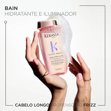 Kérastase Gloss Absolu Bain Hydra-Glaze sjampo for langt hår, kruskontroll, 250 ml
