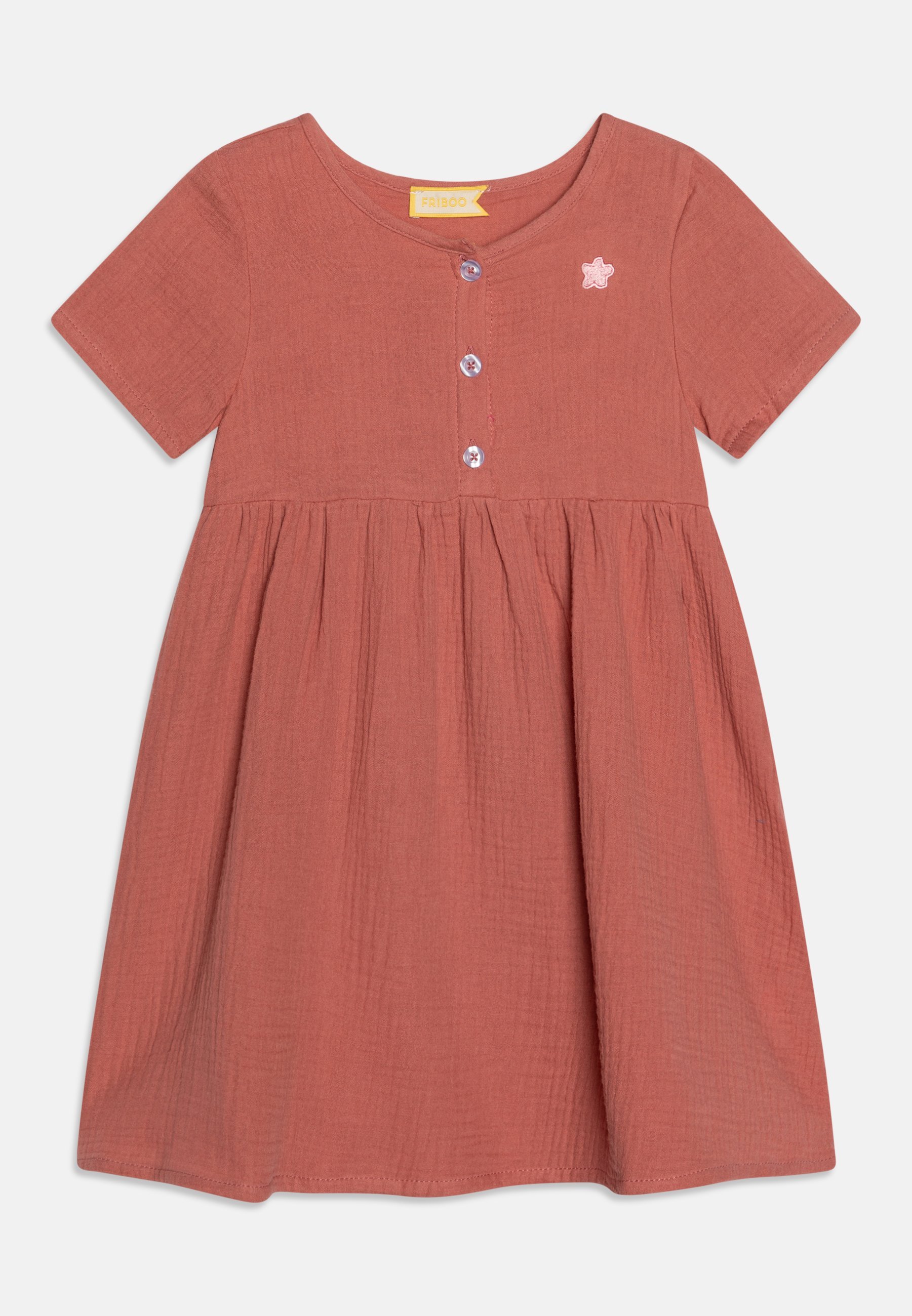 Vestido camisa Friboo - cor damasco