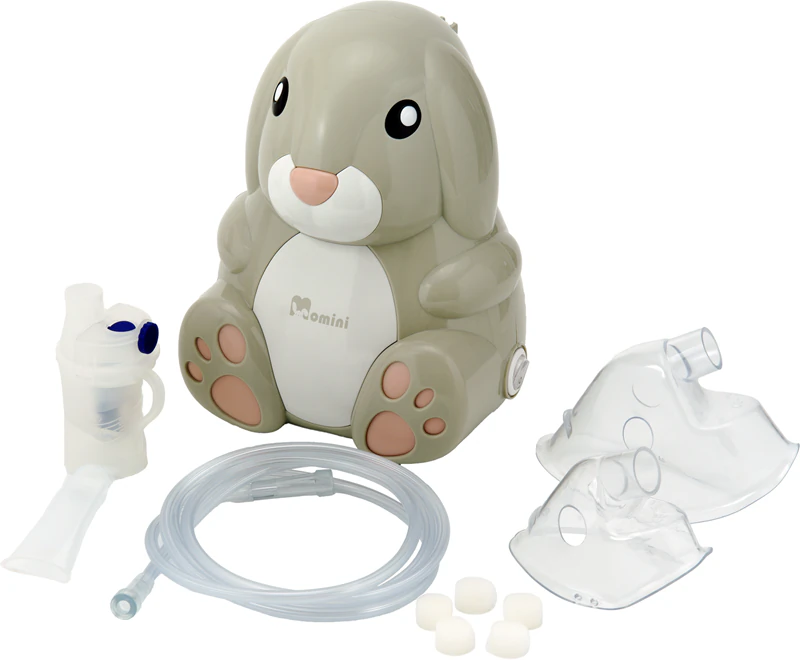 Kompresorový nebulizér Momini, zdravotnický prostředek, kompresorový inhalátor NebuBunny