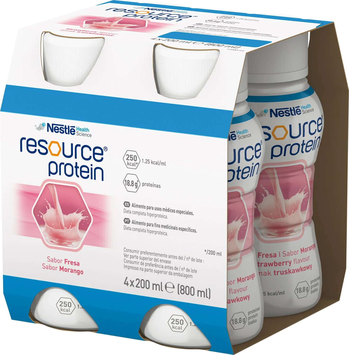 Resource Protein, Doustny preparat odżywczy, Smak truskawkowy