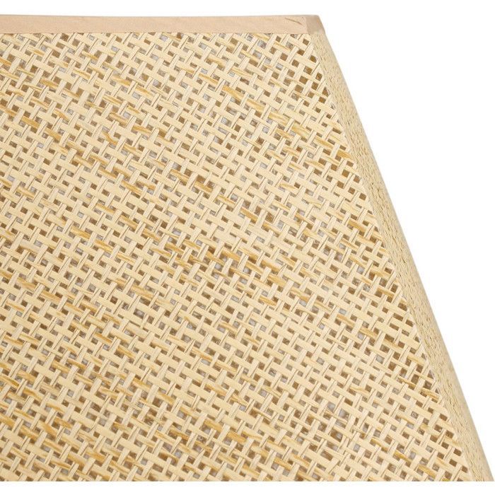 Abat-jour - Carré - Cannage rotin - 41cm diamètre - Salon - Chambre - Pour lampe