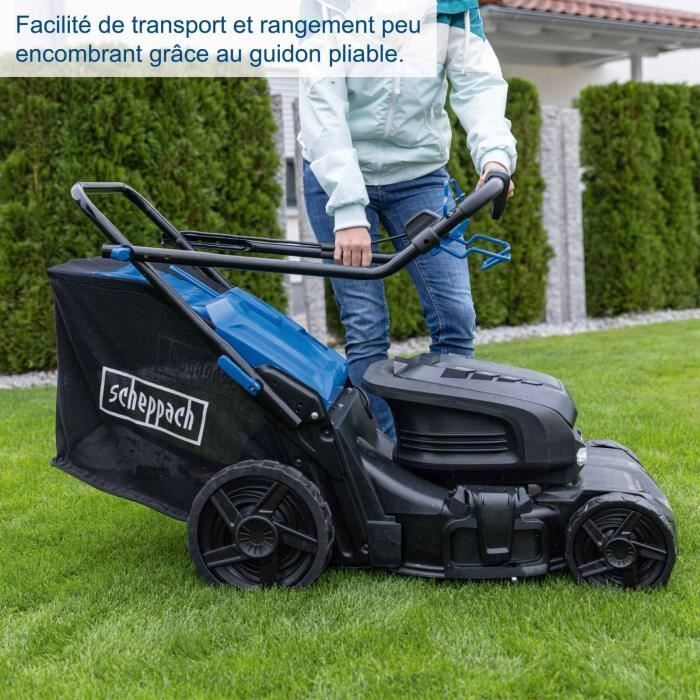 BC-MP470-X SET XL2x2 cordless lawnmower - 73 cm cutting width - SCHEPPACH 20V IXES - with battery and charger