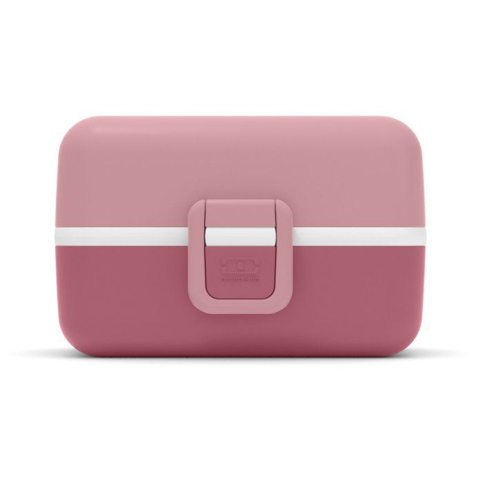 Children's Lunch Box - MONBENTO - 3 Compartments - BPA Free - MB Tresor Rose Blush