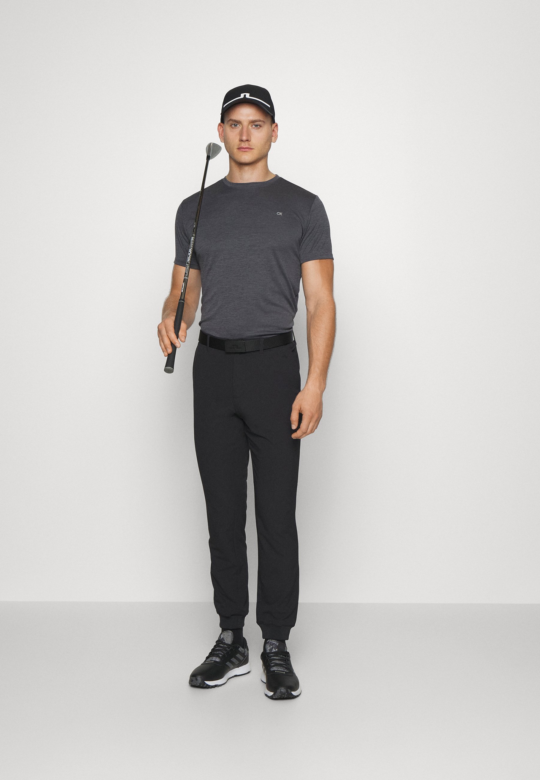 Calvin Klein Golf TEE CLASSIC 2er-Pack - Sport-T-Shirt - schwarz/grau