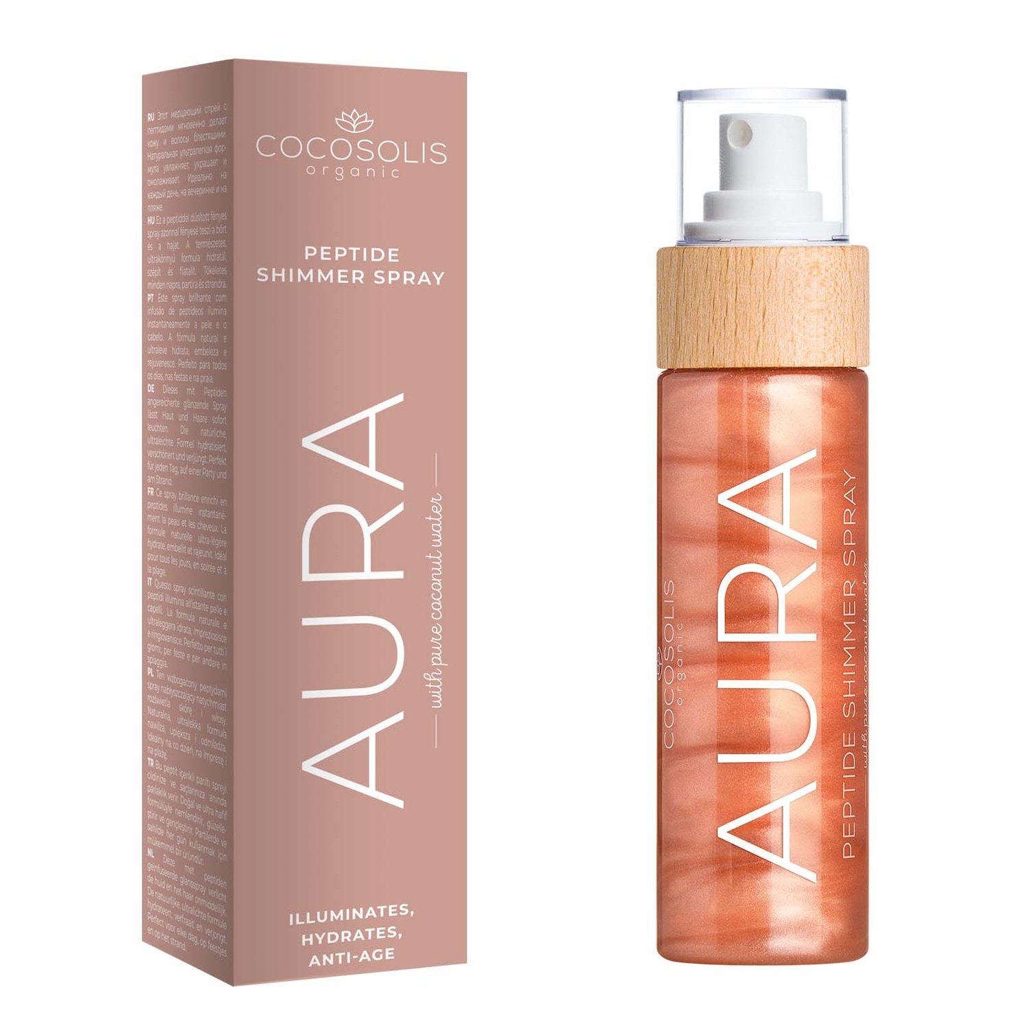 Cocosolis sprej za sjaj AURA peptidni svjetlucavi sprej - 100 ml
