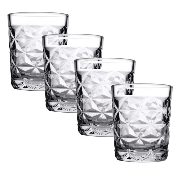 Komplet 4 niskich szklanek Estrella 360 ml PASABAHCE