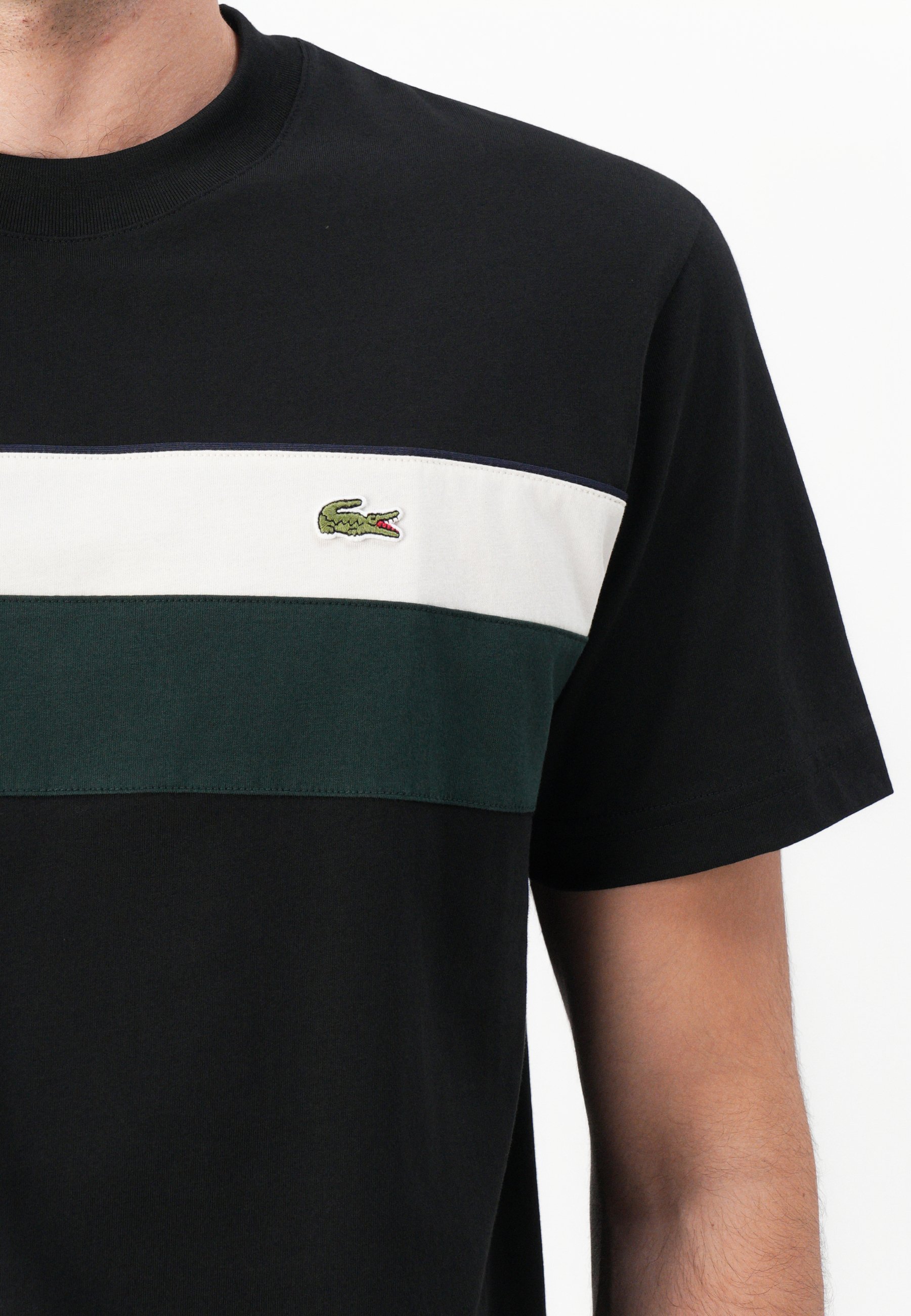 T-shirt imprimé Lacoste - noir/laplande/sinople