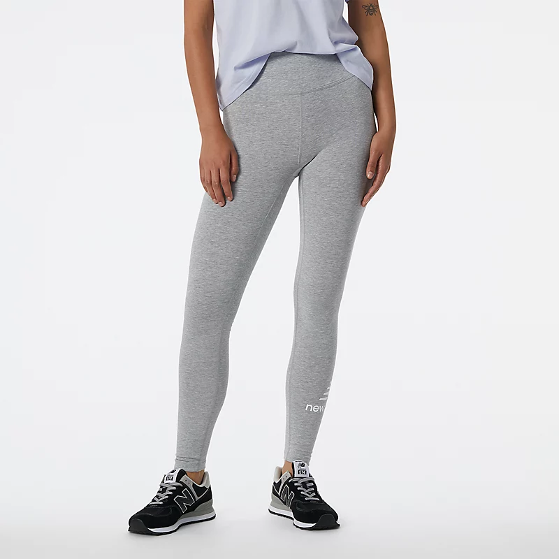 Damskie legginsit NB Essentials Stacked – ATHLETIC GRAY