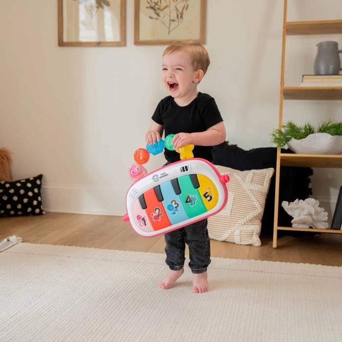 BABY EINSTEIN 4-in-1 Baby Girl Activity Mat - Kickin' Tunes - Piano Toy, Sensory Arch, Multilingual