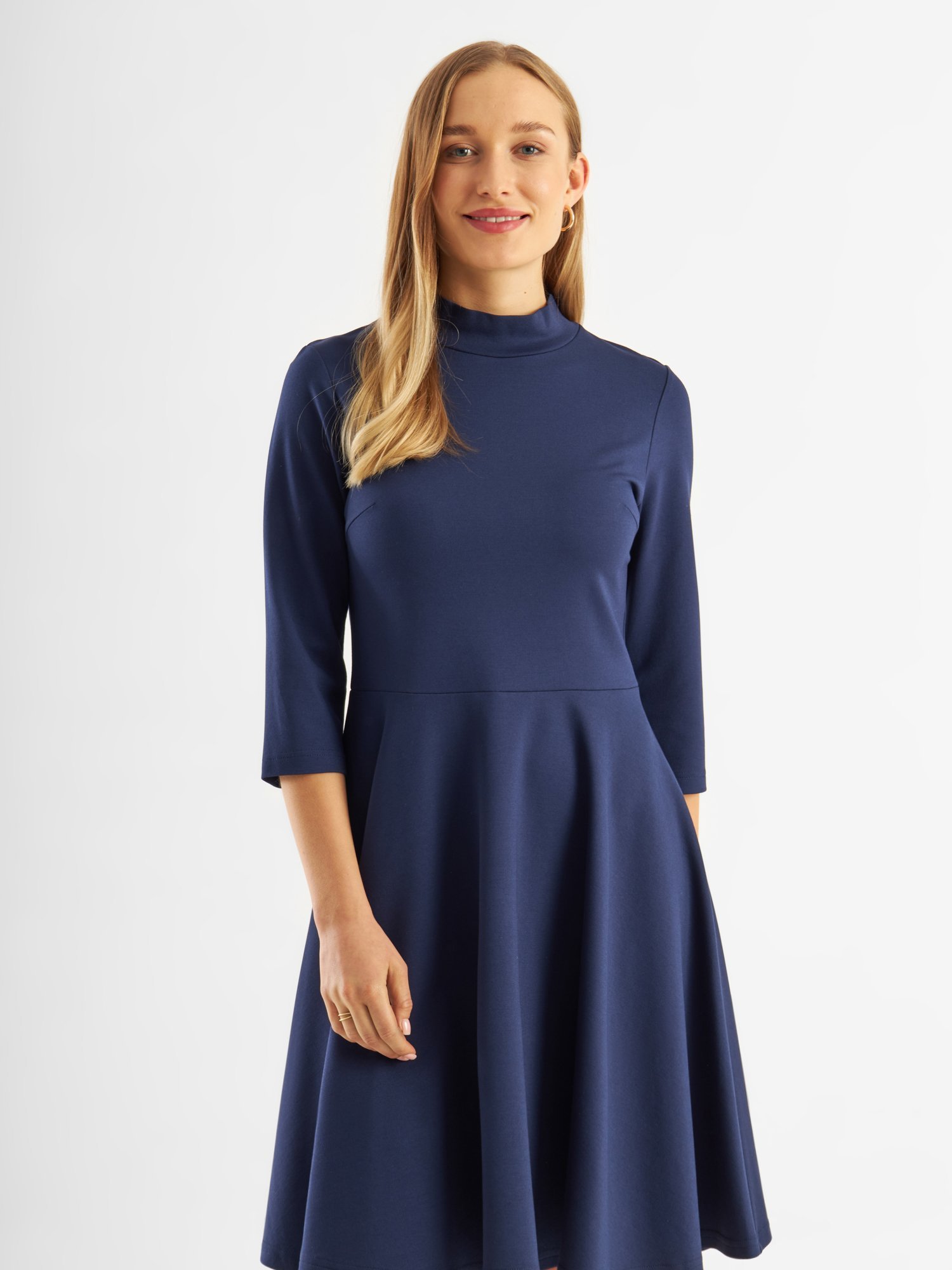 Jascha Stockholm MOCK NECK - Jerseyjurk - navy