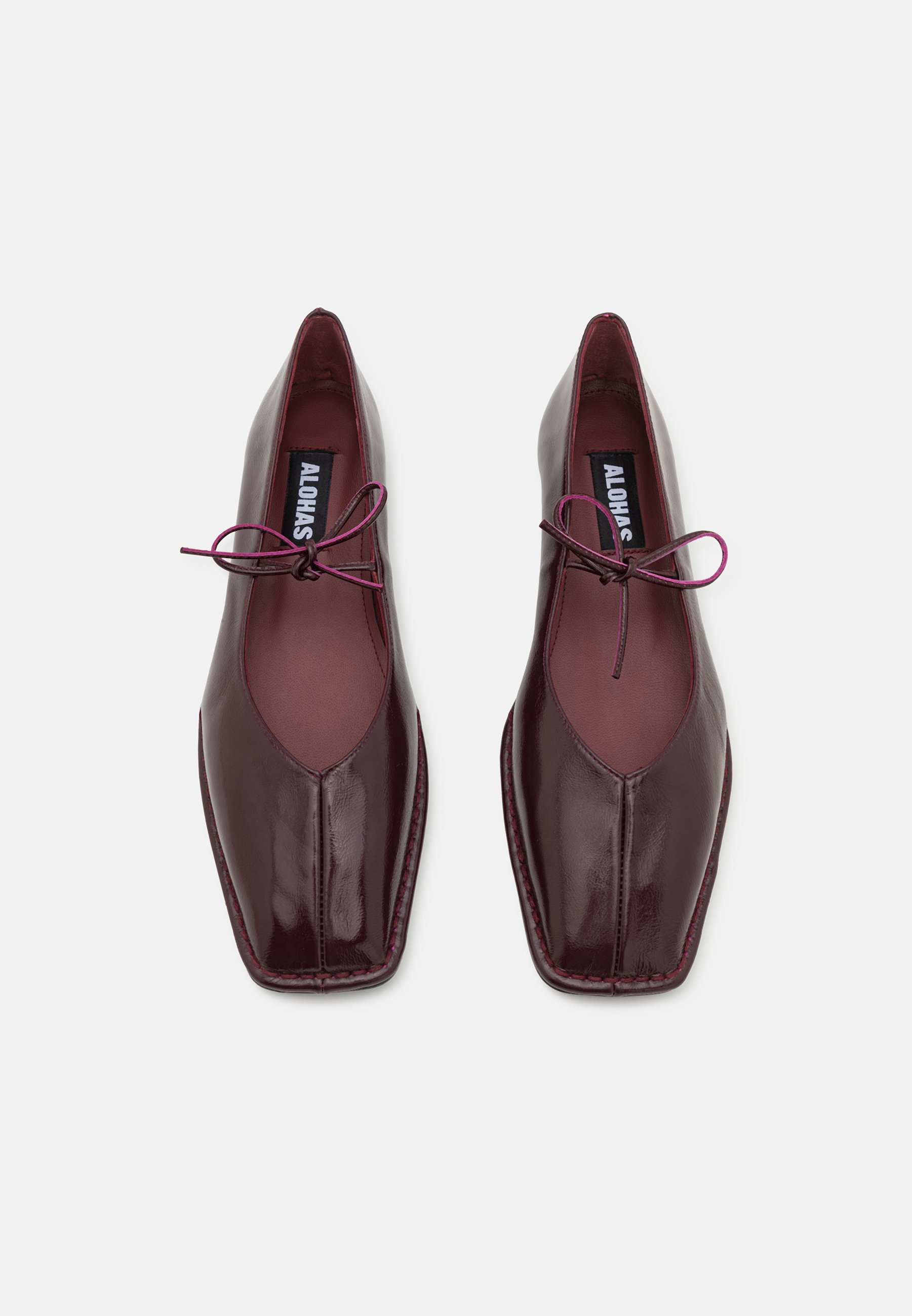 ALOHAS SWAY BALLET FLATS - Ballerina's met enkelbandje - bordeauxrood