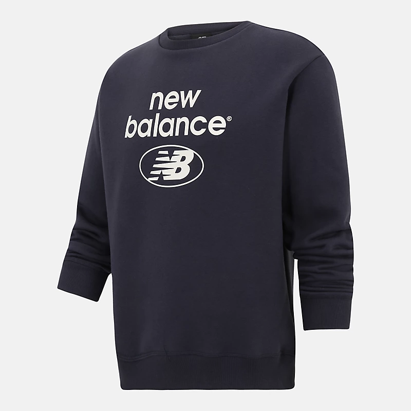 Homme Essentials Reimagined Brushed Back Fleece Crew Hoodie - ECLIPSE