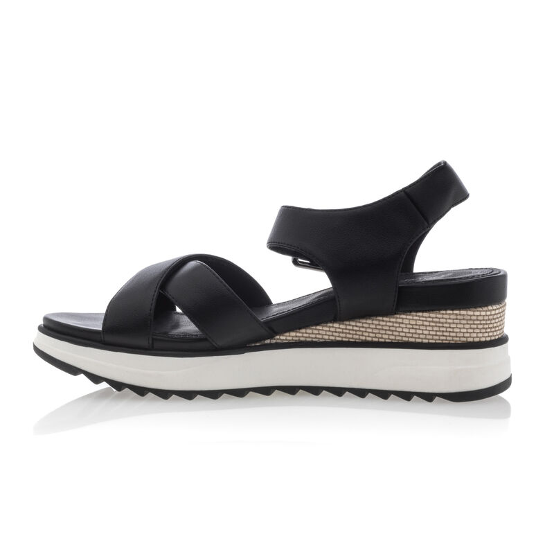 Schwarze Damensandalen / Zehenfreie Schuhe