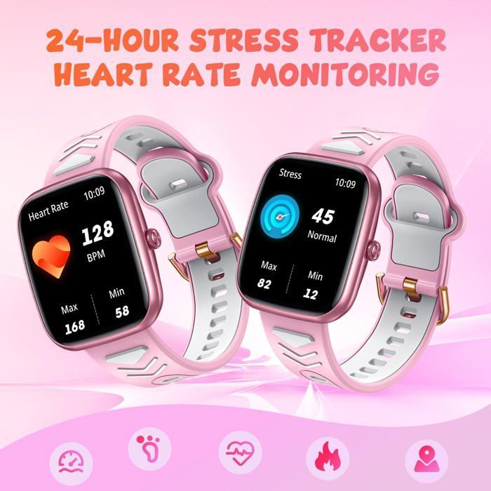 Smartwatch für Kinder, Mädchen und Jungen: Smartwatch mit Bluetooth-Anruffunktion, Aktivitätstracker und Smart-Armband