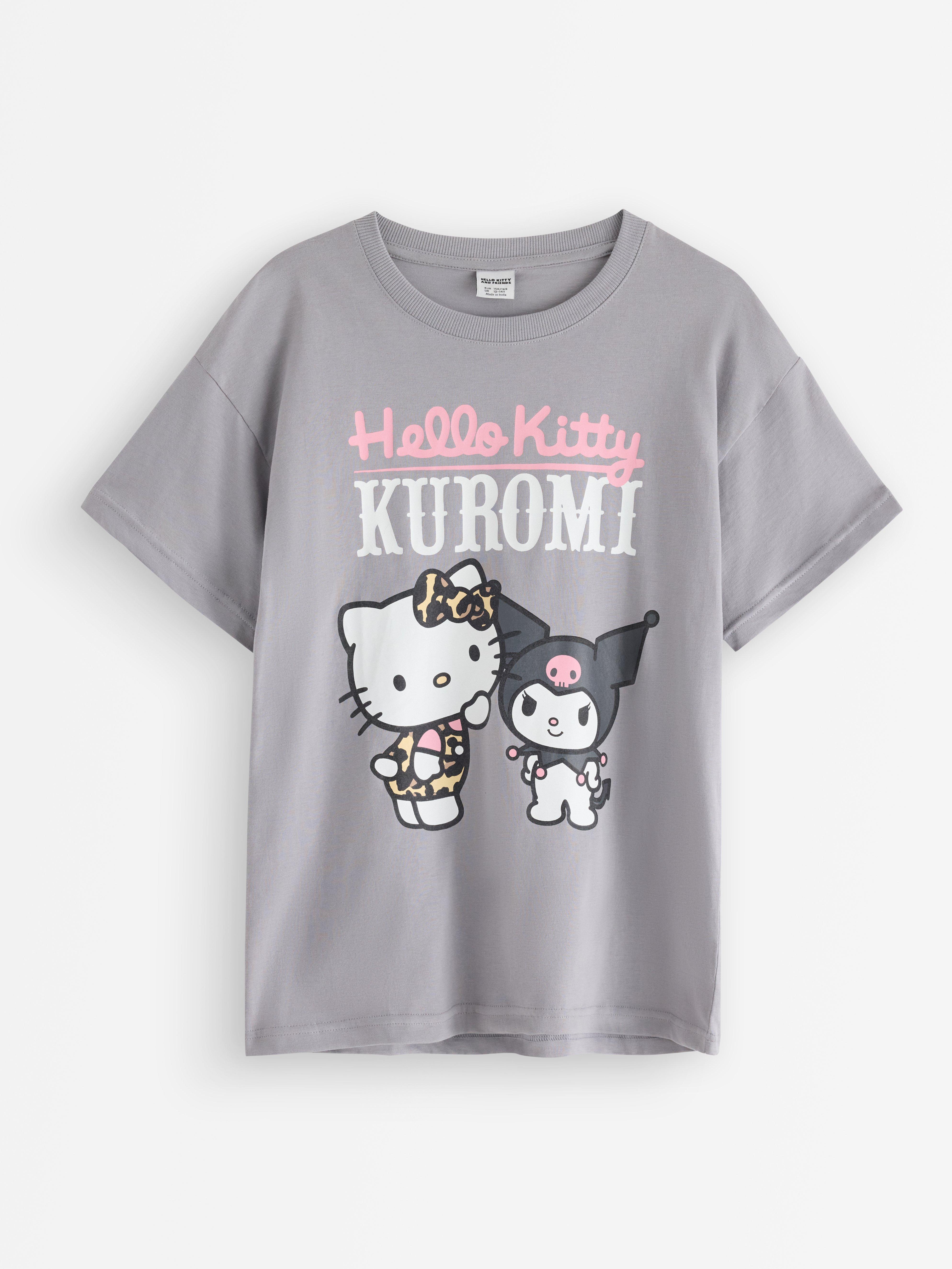 Hello Kitty og venner t-skjorte grå