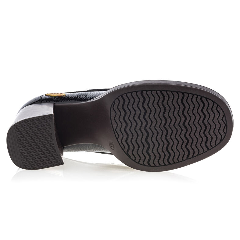 Svarta loafers/båtskor för kvinnor