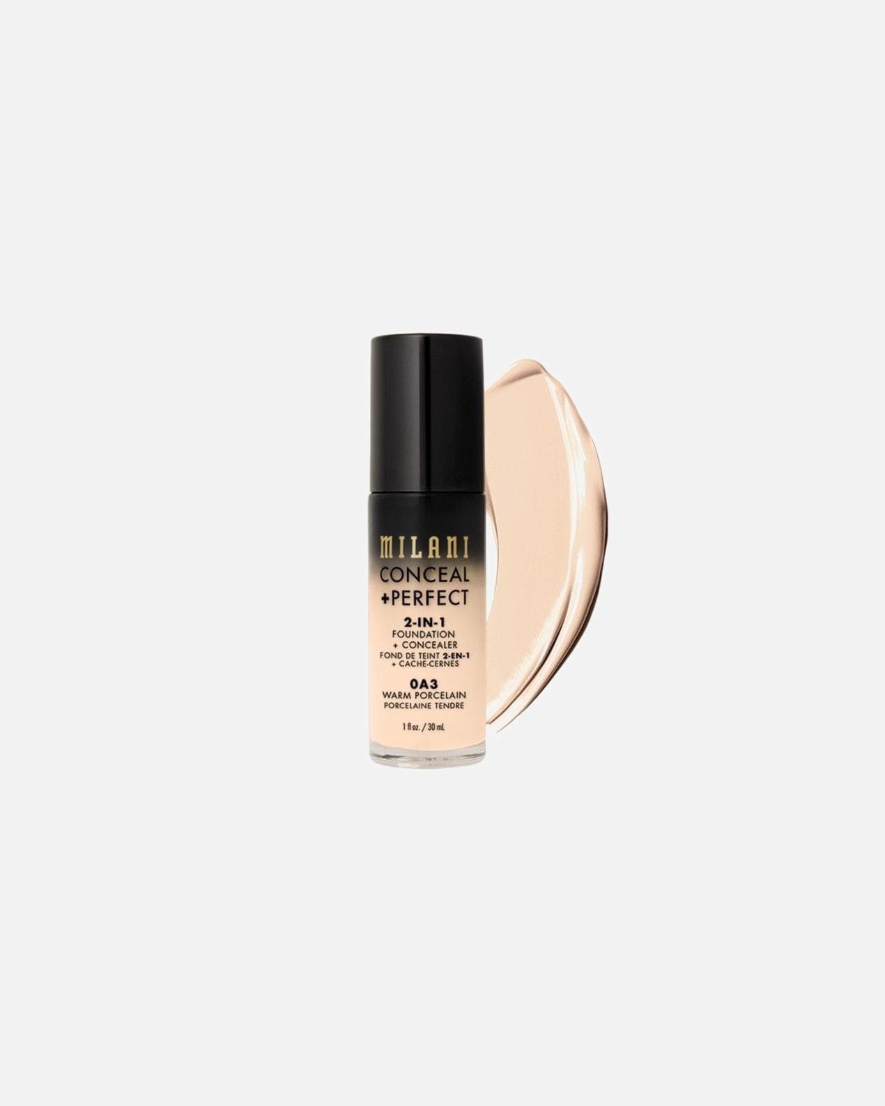 Milani Foundation 2-v-1 korektor + - 30 ml