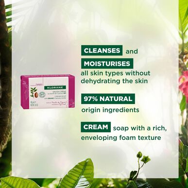 Klorane Organic Cupuaçu Butter Cream -viikunanlehtipuhdistava ja ravitseva voidesaippua 100 g 100 g