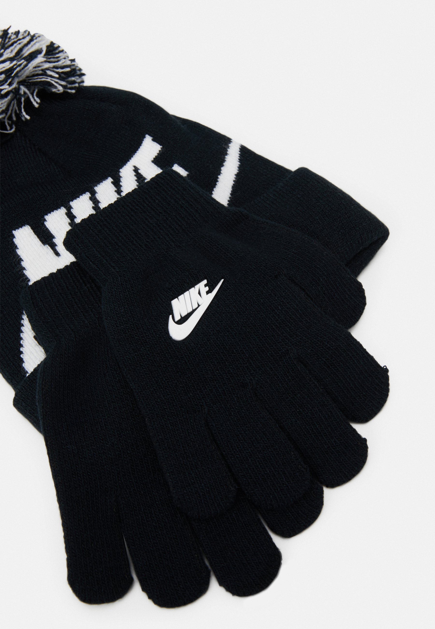 Nike Sportswear POM BEANIE HANDSCHOENENSET - Handschoenen - zwart