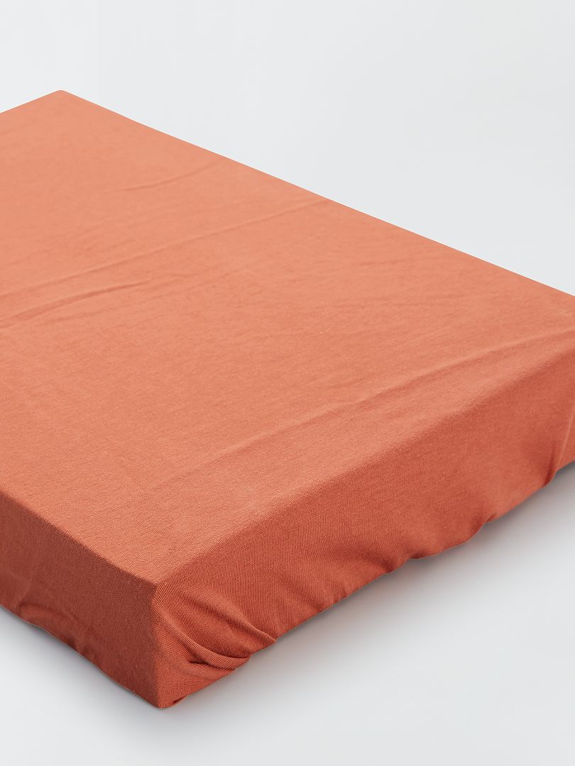 Juego de 2 sábanas bajeras de algodón - ROSA