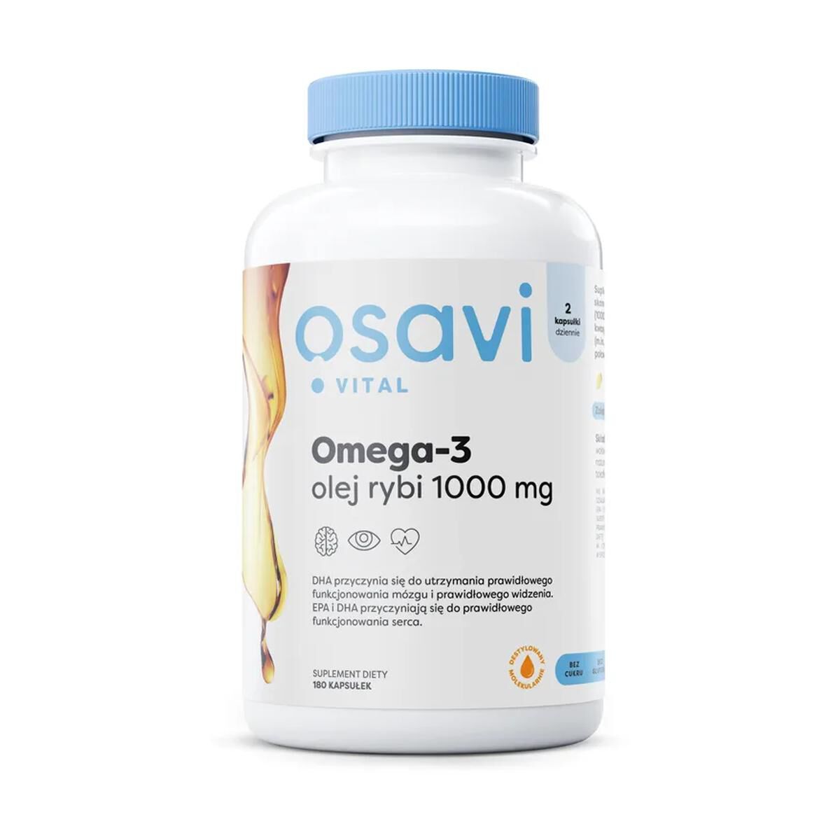 Aceite de pescado Omega-3 Osavi 1000 mg Limón