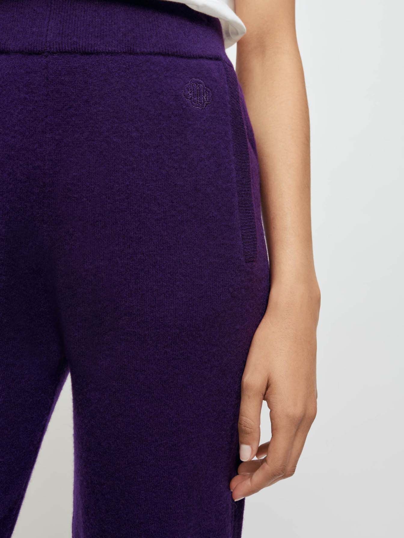 Pantaloni de trening din cașmir - Violet