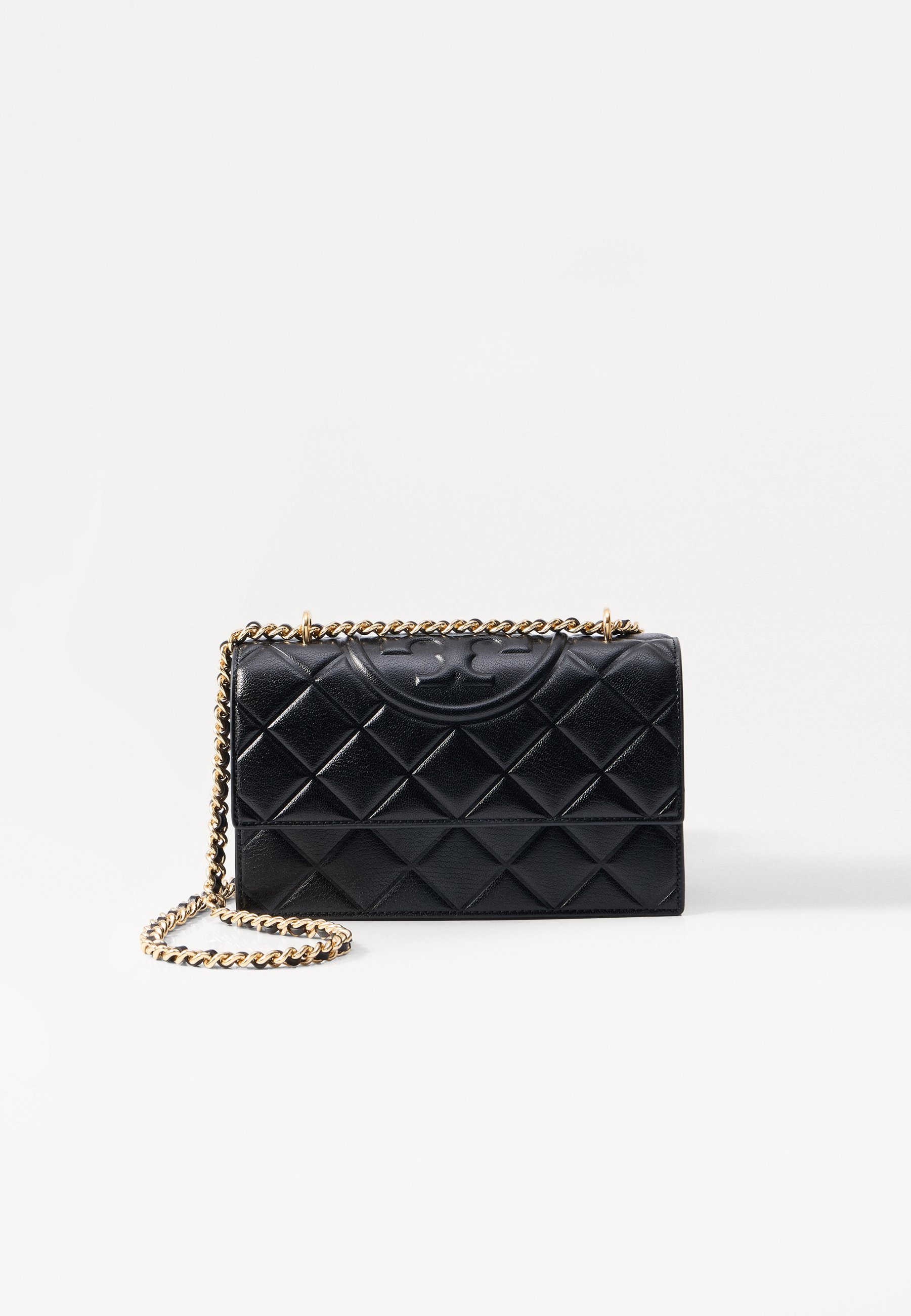 Tory Burch FLEMING SMALL CONVERTIBLE - Geantă crossbody - neagră