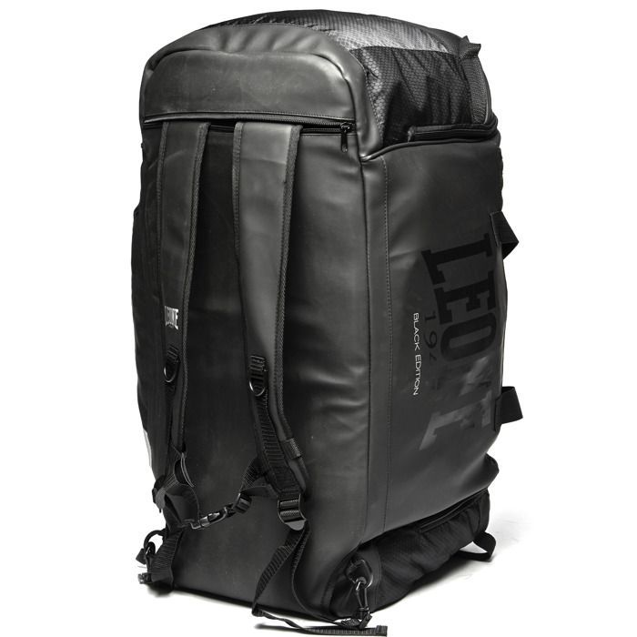 Borsa sportiva - LEONE 1947 - Black Edition - 70 litri - Impermeabile - Trasformabile in zaino