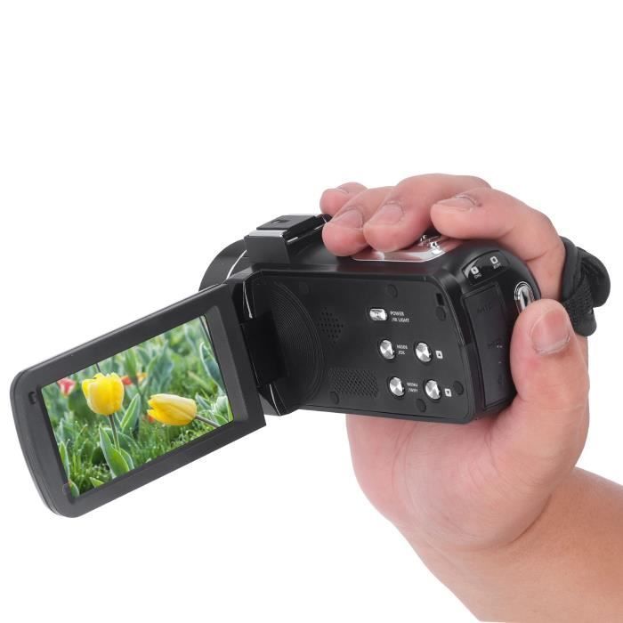 Videocamera SURENHAP 4K Ultra HD, videocamera digitale, Wi-Fi, schermo touchscreen IPS a colori da 3 pollici, zoom digitale ottico 18x.