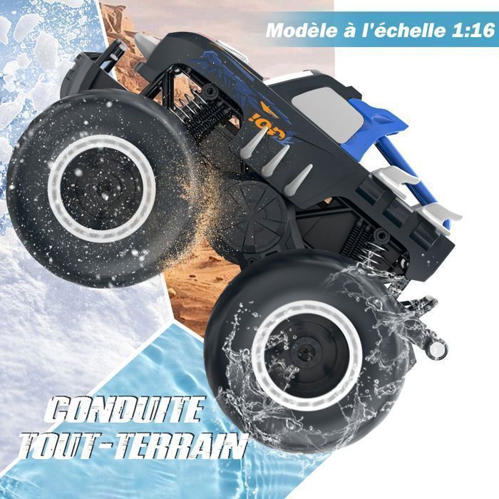 1:16 skala RC Buggy - 28 minutters batterilevetid - 4WD Crawler Racerbil