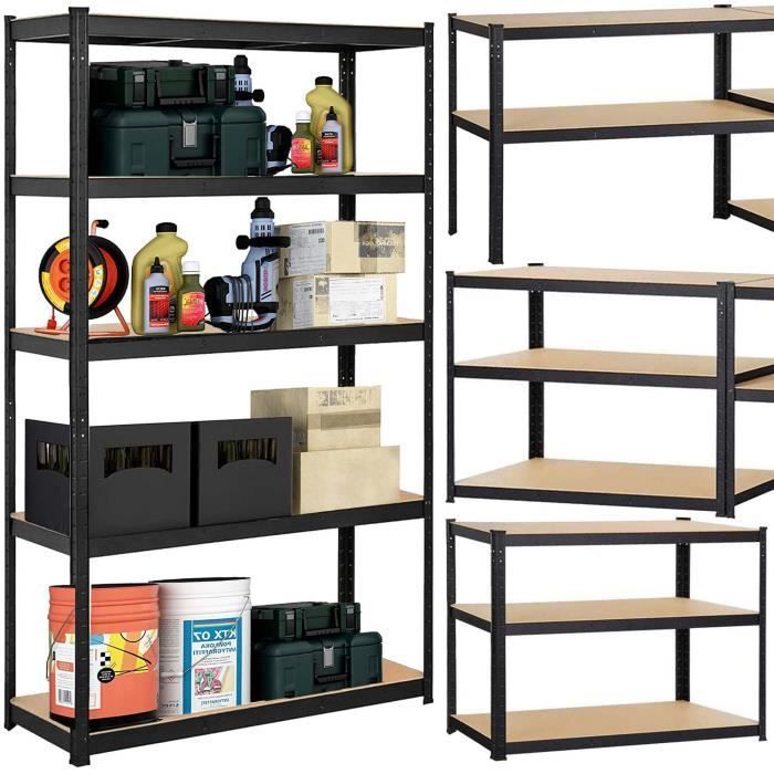 Étagères en métal SPRINGOS® - 5 tablettes - 180x90x40cm - Charge max. 875 kg
