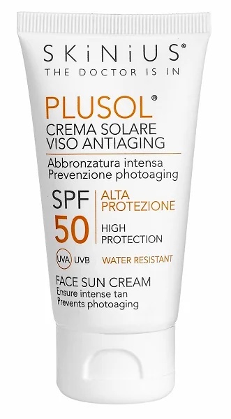 SKINIUS Plusol zonnebrandcrème SPF 50 voor het gezicht, 50 ml