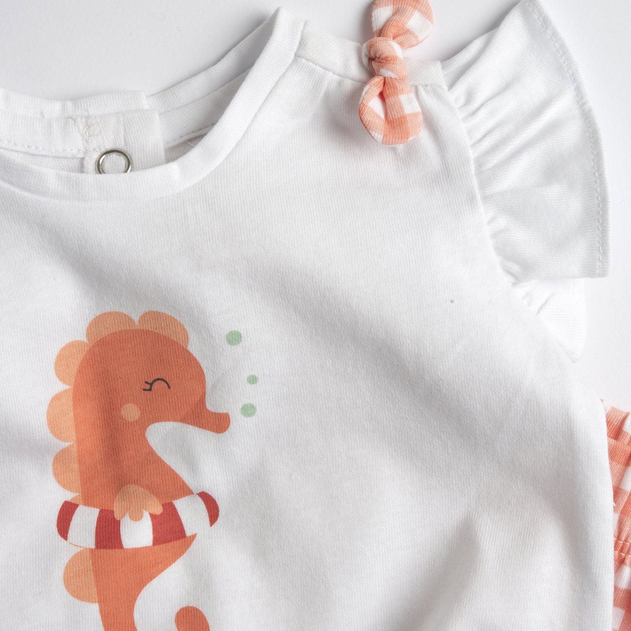 Set de plajă cu căluț de mare, tricou și pantaloni