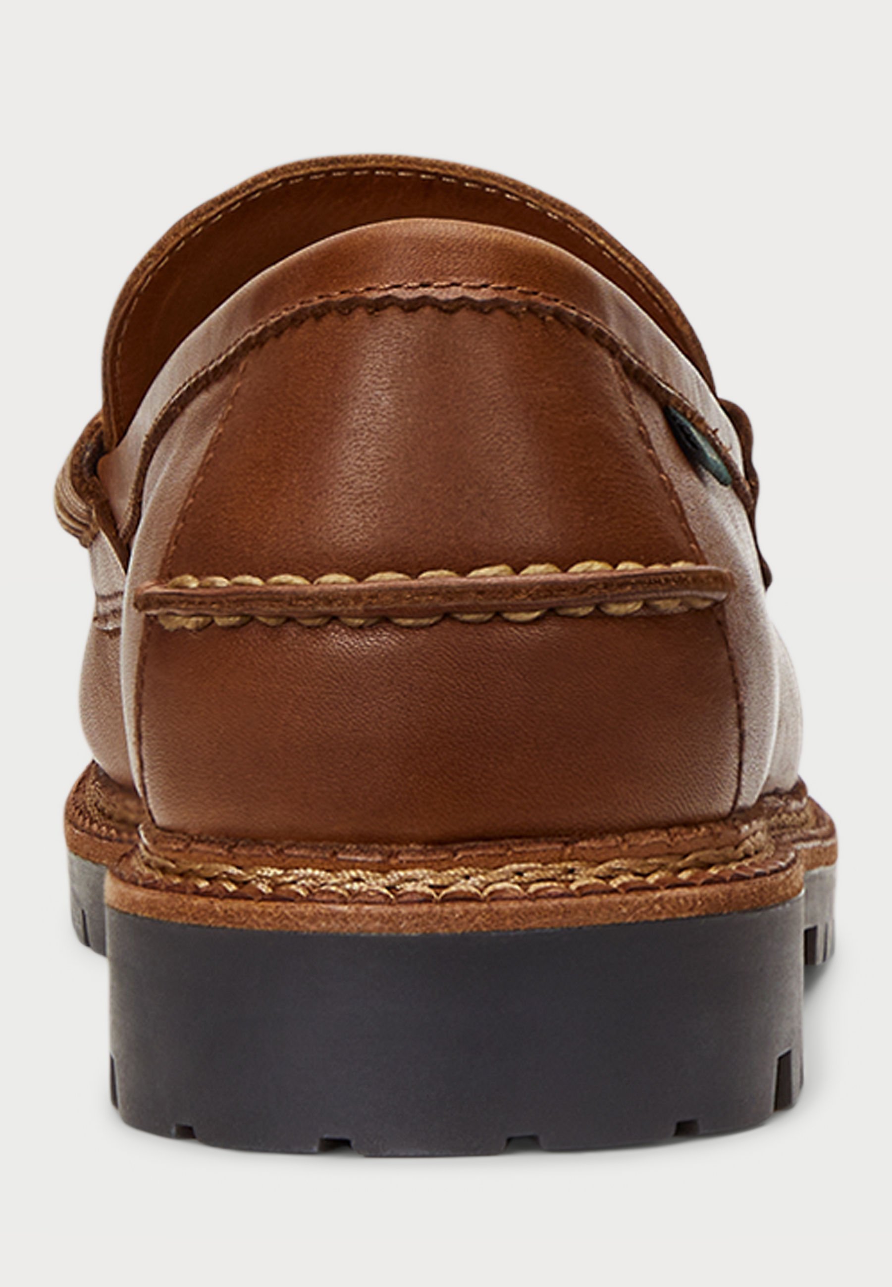 Polo Ralph Lauren JETT Penny Loafer aus Leder mit Profilsohle – Slipper – braun