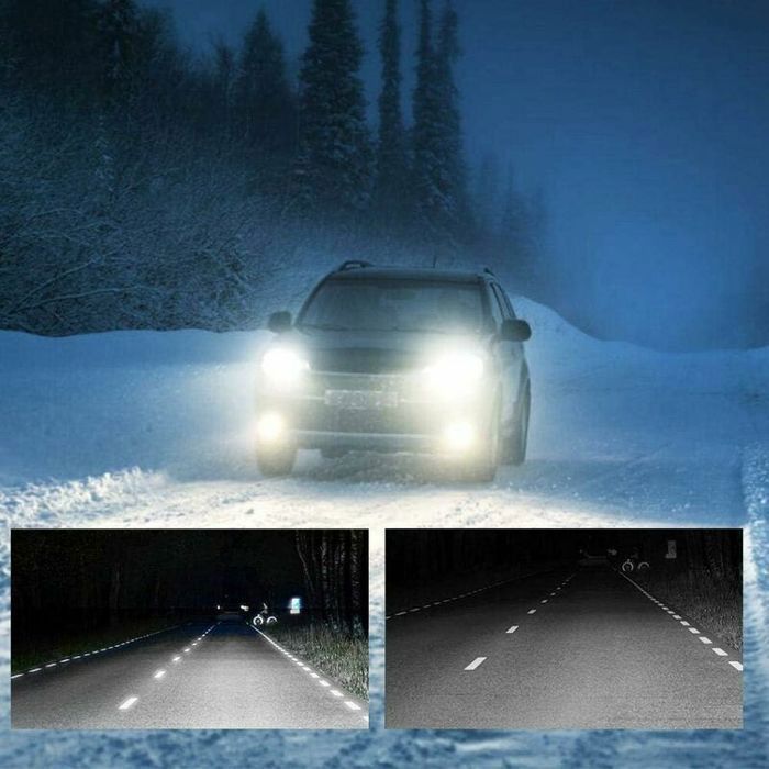 2 bombillas LED X7-COB 6500K H7 para faros delanteros de coche, de aluminio y ABS.