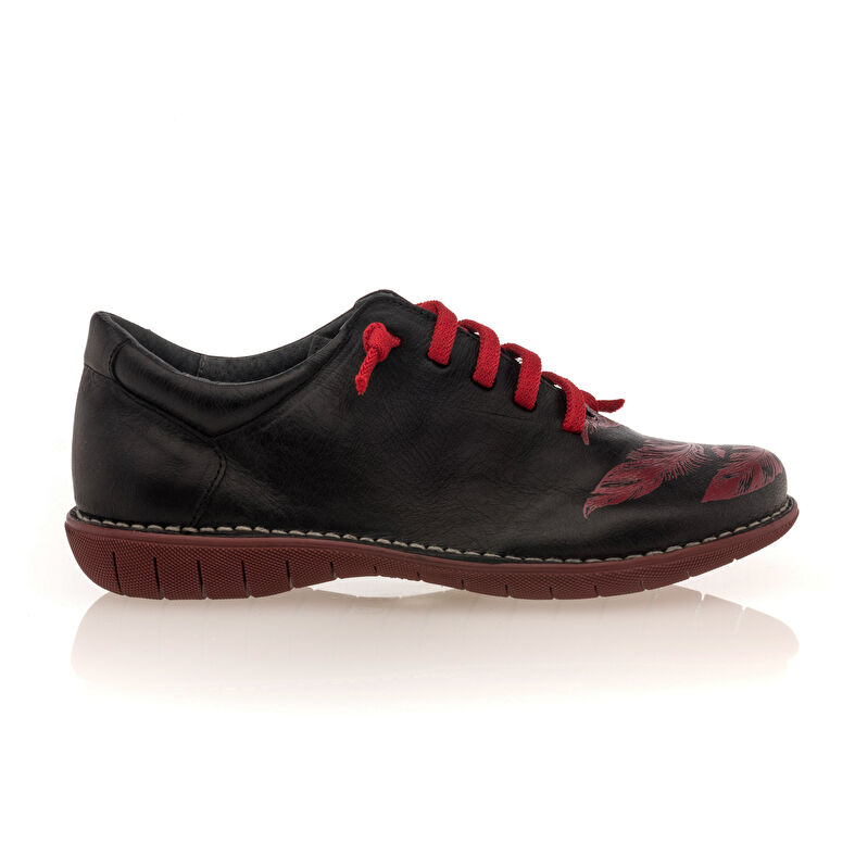 Zapatos de mujer negros con cordones / Zapatos Derby