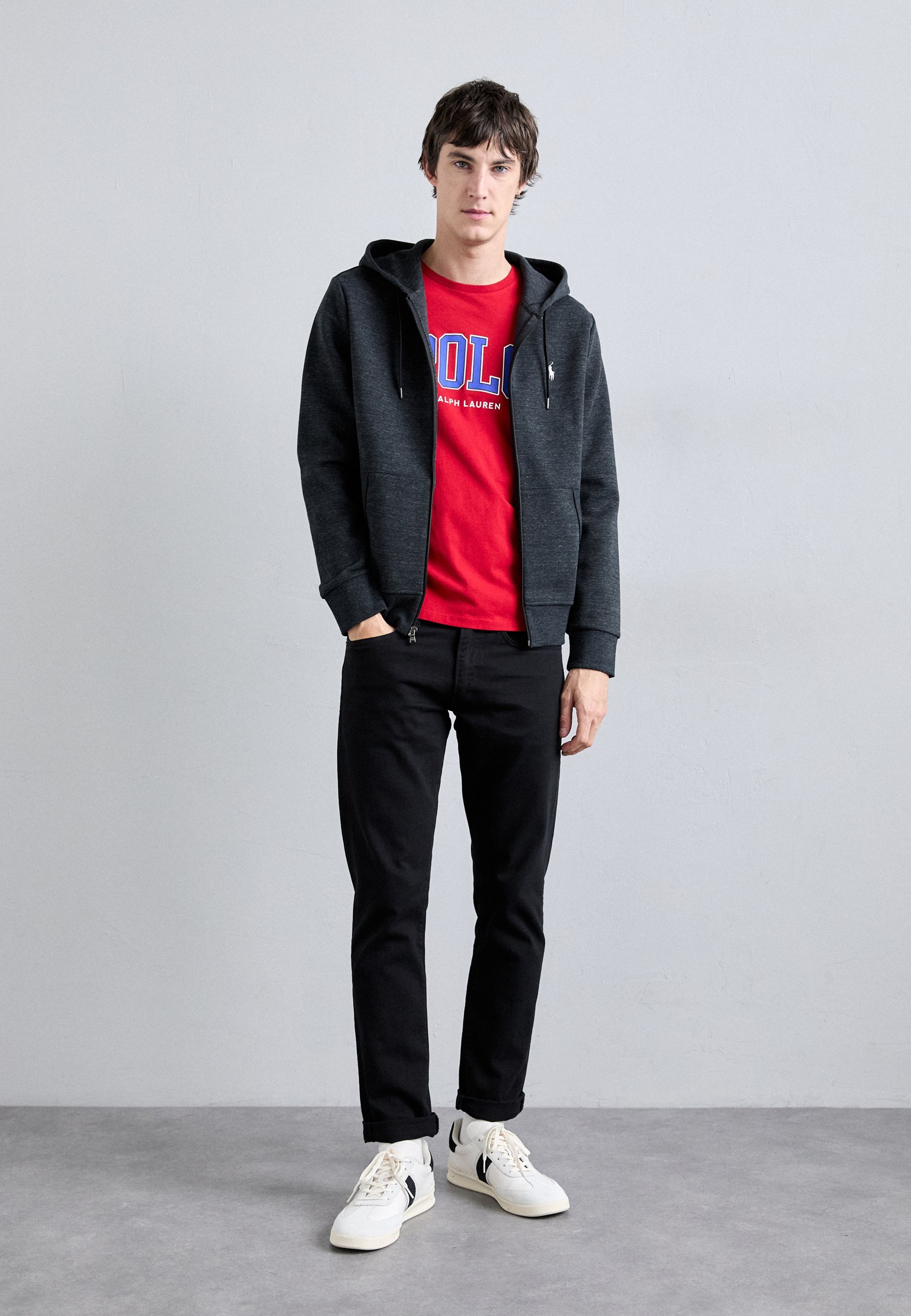 FULL ZIP HOODIE - Mikina na zip - black