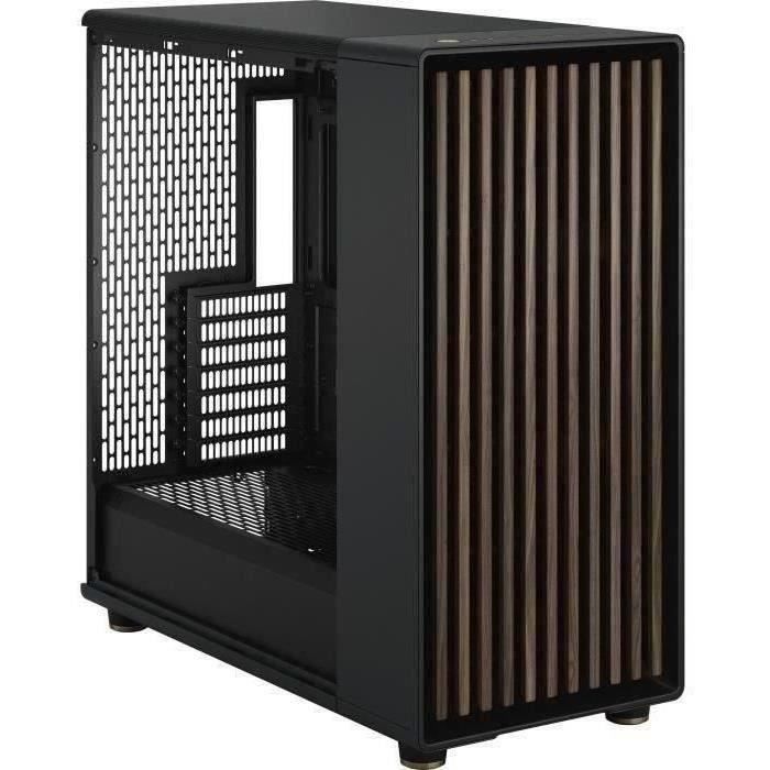 PC-behuizing - FRACTAL DESIGN - North XL Charcoal Black - FD-C-NOR1X-01 - E-ATX - Elegant ontwerp van hout en legering