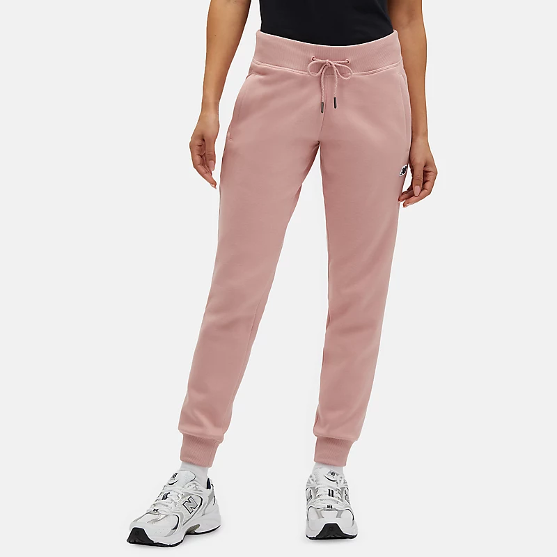 Spodnie damskie NB z małym logotyp - PINK MOON