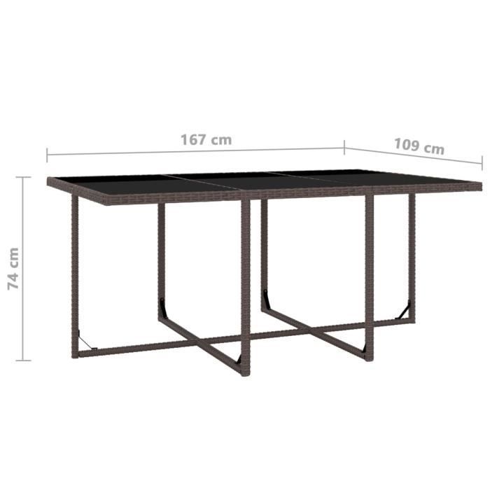 vidaXL Salon de jardin 11 pcs avec coussins Résine tressée Marron