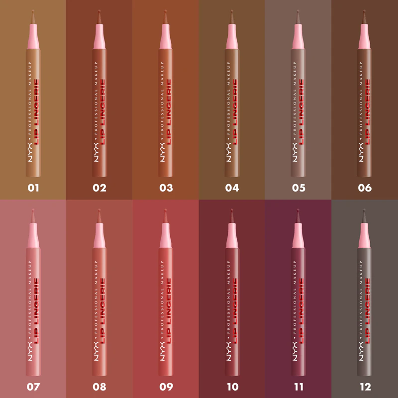 Konturovací tužka na rty NYX Professional Makeup Lip Lingerie pro dlouhotrvající efekt