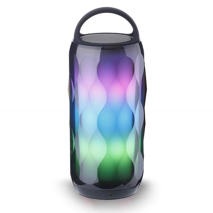 Kannettava Bluetooth-kaiutin valoilla - Langaton LED Bluetooth 4.2 -stereokaiutin SoundBox - 10 h 2000 mA