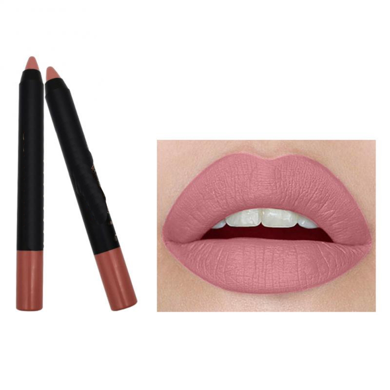 Batom em Lápis Velvet Matte à Prova d'Água de Longa Duração, Vermelho Sexy, Não Útil, Maquiagem em Caneta para Lábios, Cosmético TSLM1