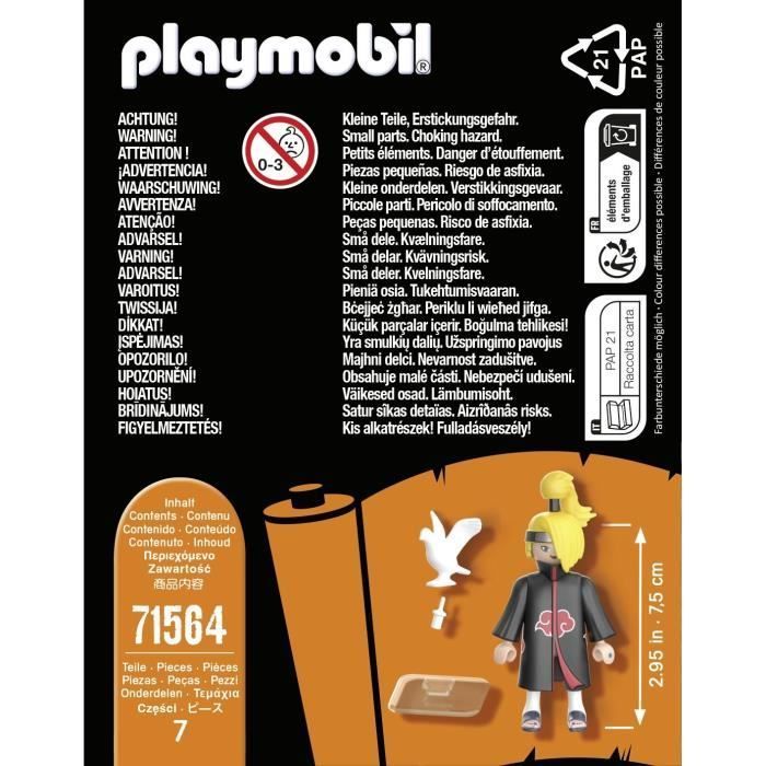 PLAYMOBIL 71564 Deidara-figuur, Naruto Shippuden, vanaf 5 jaar