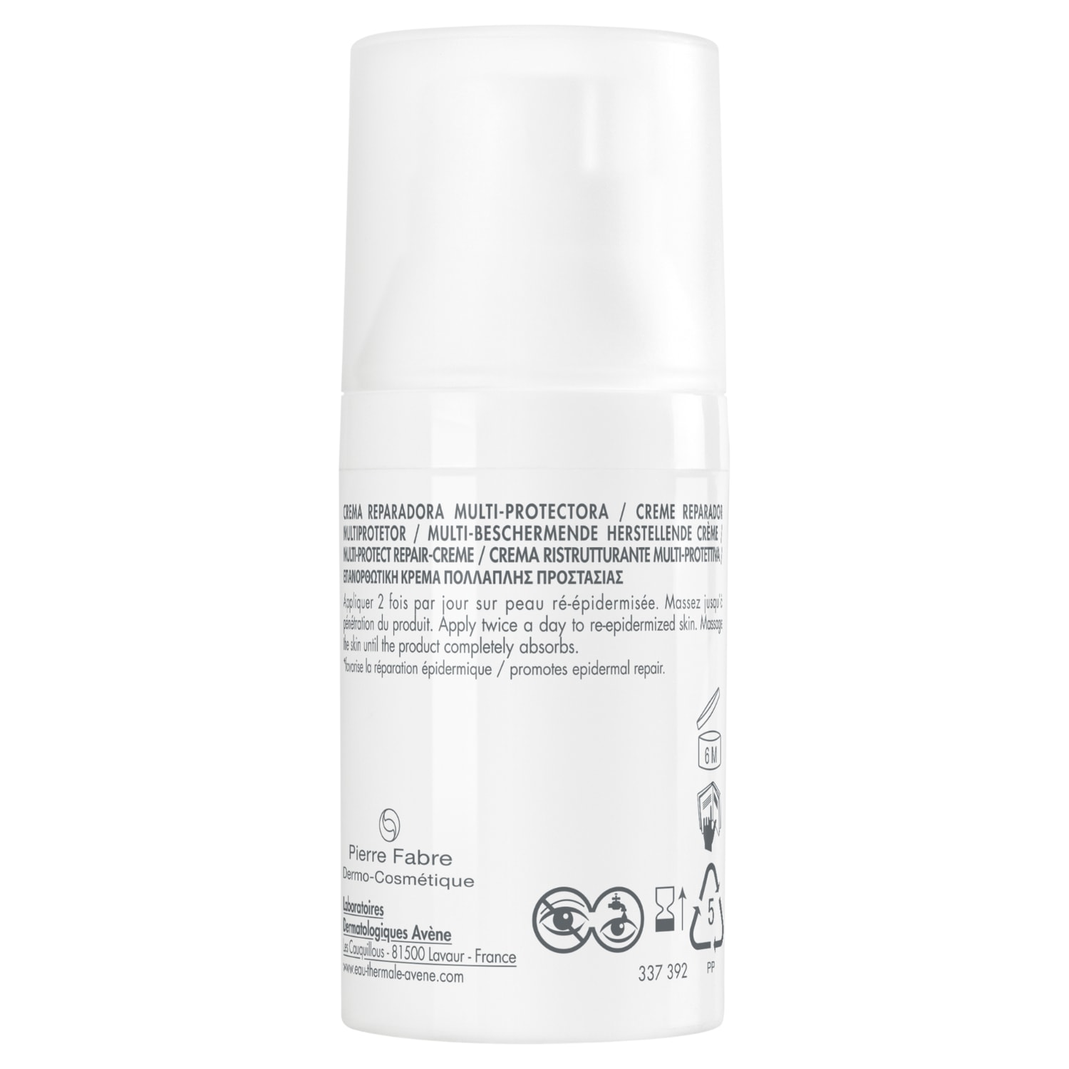 Avène Dagcrème Cicalfate + SPF 50+ Multiprotectieve Huidregenererende Crème - 30 ml